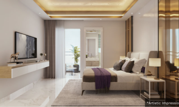 Living Room in 3 BHK Builder Floor at Smart World Gems, Sector 89 – for Sale