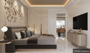 Living Room in 3 BHK Builder Floor at Smart World Gems, Sector 89 – for Sale