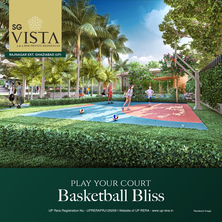 Swimming Pool, sg-vista 3 Bedroom 2000 Sq.Ft. Apartment In Raj Nagar Extension Ghaziabad 7769024