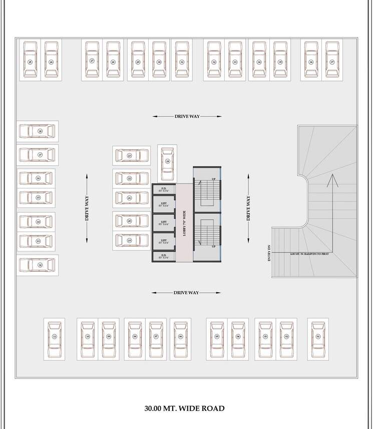 Floor Plan, millennium-flora 2 Bedroom 1100 Sq.Ft. Apartment In New Panvel Sector 17 Navi Mumbai 7769905
