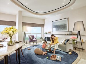 Living Room in 1 BHK Apartment at Lodha Crown Taloja Quality Homes, Dombivli East – for Sale