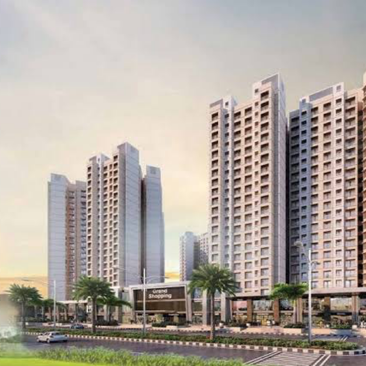 2 BHK + Pooja Room,Servant Room,Study Room,Extra Room Apartment For Sale in Sunteck Maxxworld