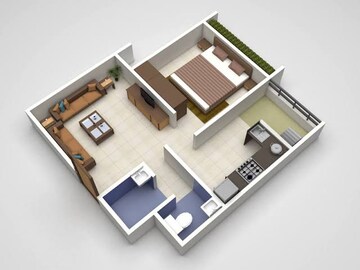 Floor Plan in 1 BHK Villa at Chandapura – for Sale