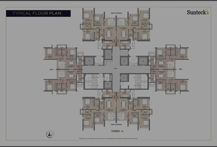 Master Plan, sunteck-city-avenue-4 3 Bedroom 902 Sq.Ft. Apartment In Goregaon West Mumbai 7771896