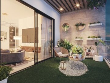 Living Room in 3 BHK Apartment at Hirize Elysia, Kokapet – for Sale