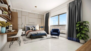 Master Bedroom in 3 BHK Apartment at Prestige Clairemont, Kokapet – for Sale