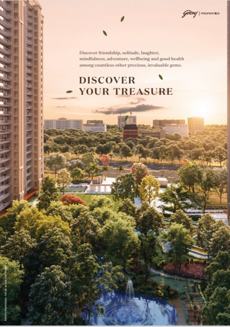 Garden, godrej-vrikshya 3 Bedroom 1964 Sq.Ft. Apartment In Sector 103 Gurgaon 7772815