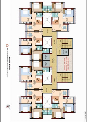 Floor Plan in 2 BHK Apartment at Malhar 24 East, Sanpada – for Sale