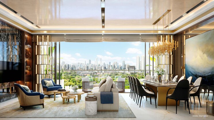 Living Room, piramal-aranya-arav 3 Bedroom 1063 Sq.Ft. Apartment In Byculla Mumbai 7773714
