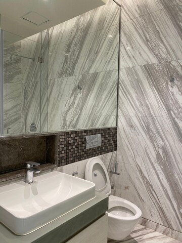 Bathroom in 4 BHK Apartment at Bhartiya Leela Residences, Thanisandra Main Road – for Rent