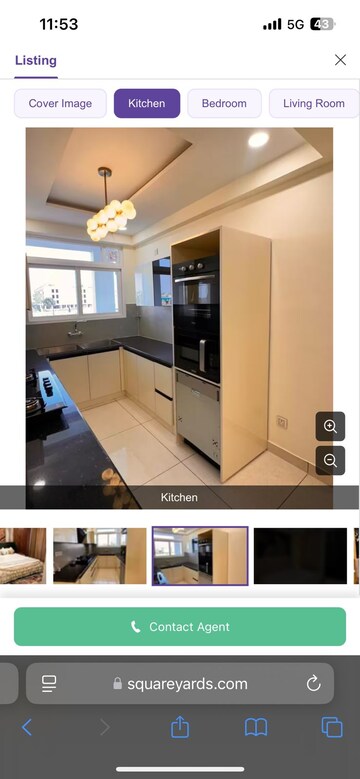 Kitchen in 3 BHK Builder Floor at Sector 40 – for Sale