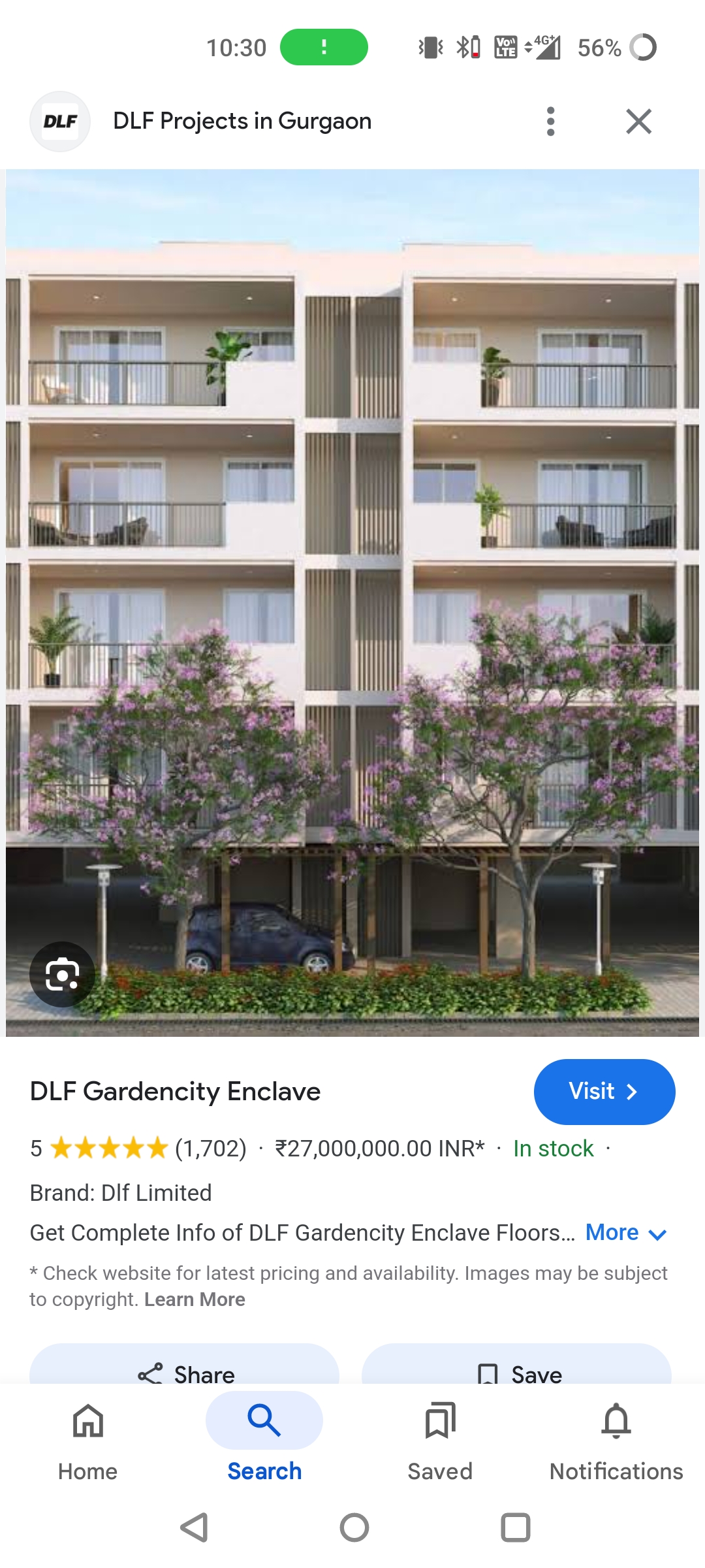 Plot For Sale in DLF Gardencity Enclave