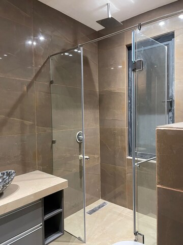 Bathroom in 4 BHK Builder Floor at Sushant Lok I – for Rent