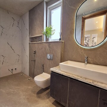 Bathroom in 3 BHK Builder Floor at Chattarpur – for Sale