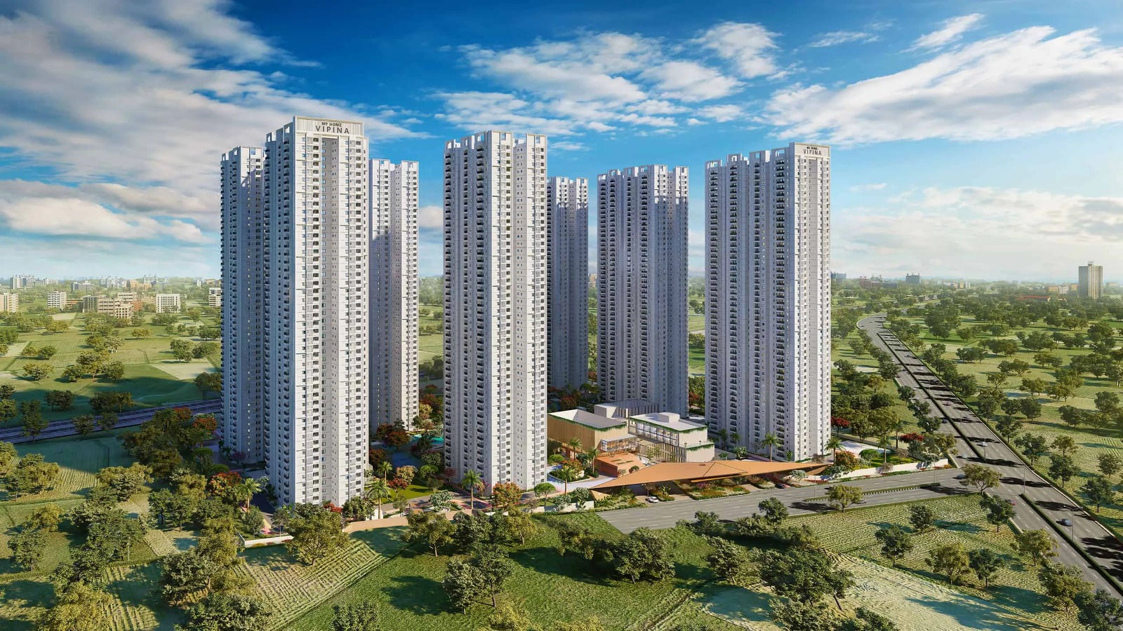 3 BHK + Pooja Room Apartment For Sale in My Home Vipina