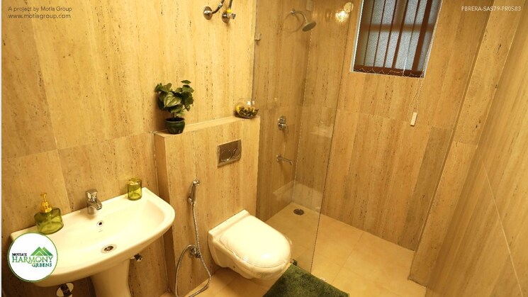 Bathroom, motia-z-harmony-greens 3 Bedroom 1950 Sq.Ft. Apartment In Dhakoli Zirakpur 7776775