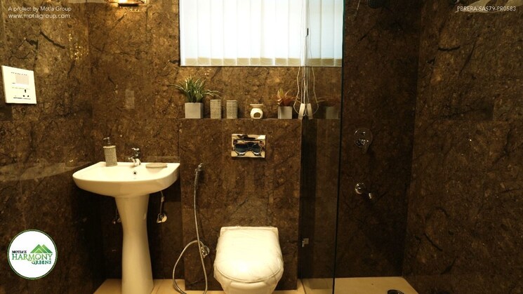 Bathroom, motia-z-harmony-greens 3 Bedroom 1950 Sq.Ft. Apartment In Dhakoli Zirakpur 7776775