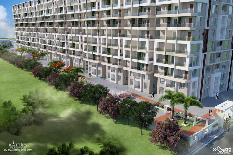3 BHK + Pooja Room 1725 Sq.Ft. Apartment in SNR The Elite