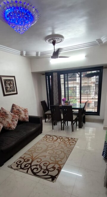 Living Room in 1 BHK Apartment at Sawan Elegance, Kopar Khairane – for Sale