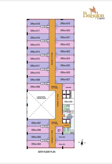 Floor Plan in  Office Space at Vip Road – for Sale