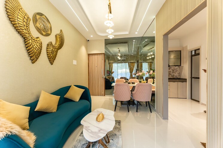 Living Room, siddhi-siddhi-grandeur 3 Bedroom 2200 Sq.Ft. Apartment In Kharghar Navi Mumbai 7778194