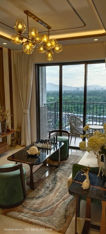 Living Room in 3 BHK Apartment at Khandeshwar – for Sale