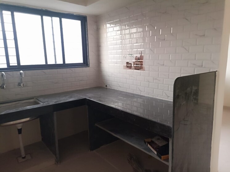 Kitchen, shri-vardhaman-vatika 1 Bedroom 699 Sq.Ft. Apartment In Thergaon Pune 7778638