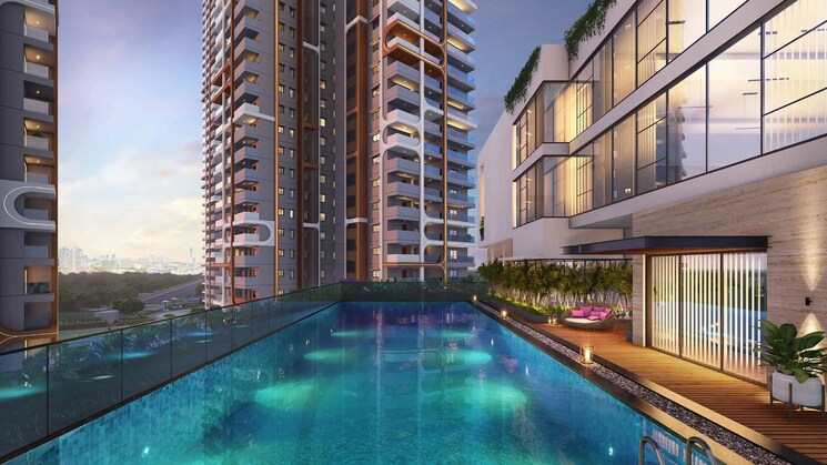 Swimming Pool, my-home-avali 3 Bedroom 3000 Sq.Ft. Apartment In Tellapur Hyderabad 7779416