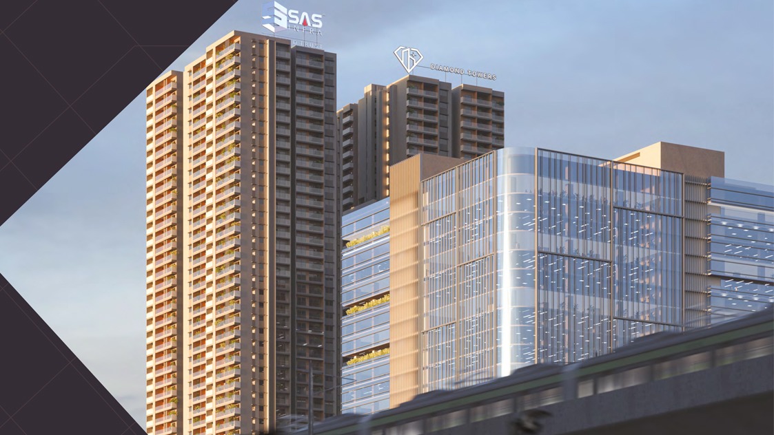 3 BHK + Pooja Room Apartment For Sale in SAS Diamond Towers