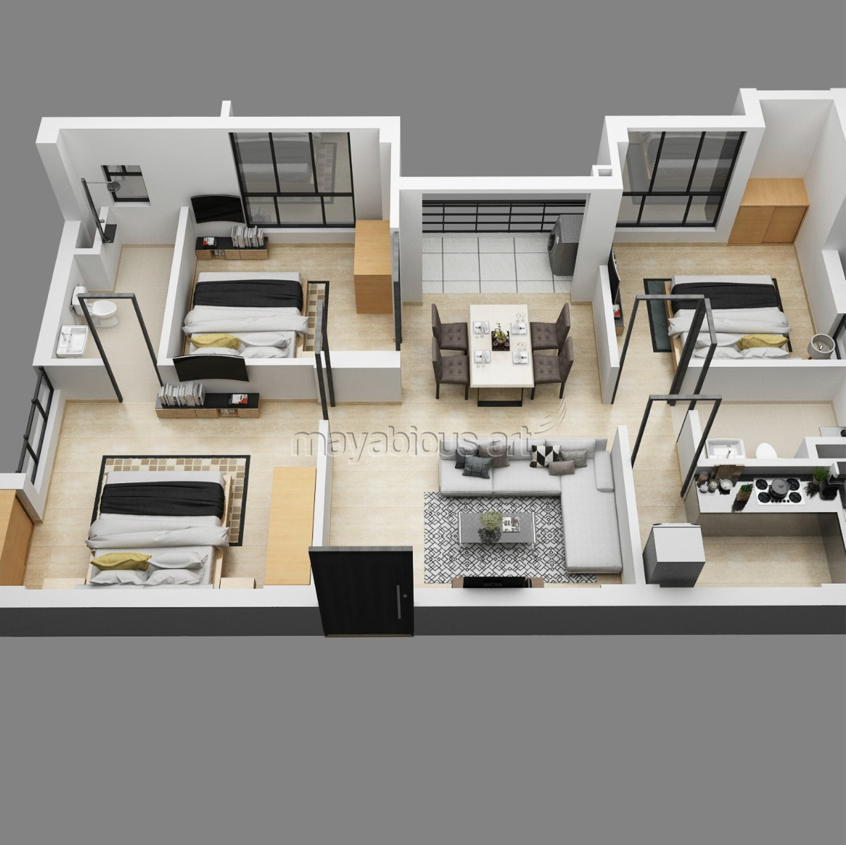 3 BHK Apartment For Resale in Shivom Elysiya Biswaspara Kolkata  7779547