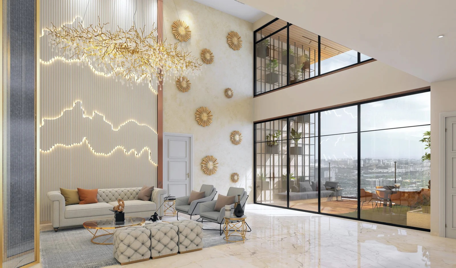 4 BHK + Pooja Room 6565 Sq.Ft. Apartment in SAS Crown