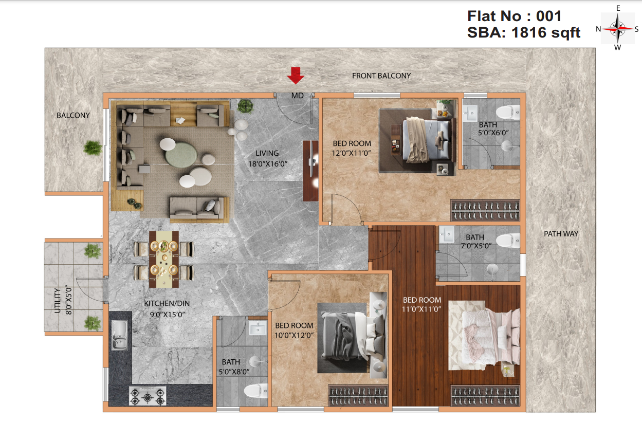 3 BHK Apartment For Resale in Promax Dreamville Home Kothanur Bangalore  7780099