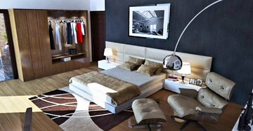 Master Bedroom in 4 BHK Apartment at Azeagaia Botanica, Vrindavan Yojna – for Sale