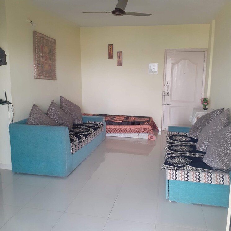 Living Room, madhuban-society 2 Bedroom 1100 Sq.Ft. Apartment In Vishrantwadi Pune 7781144