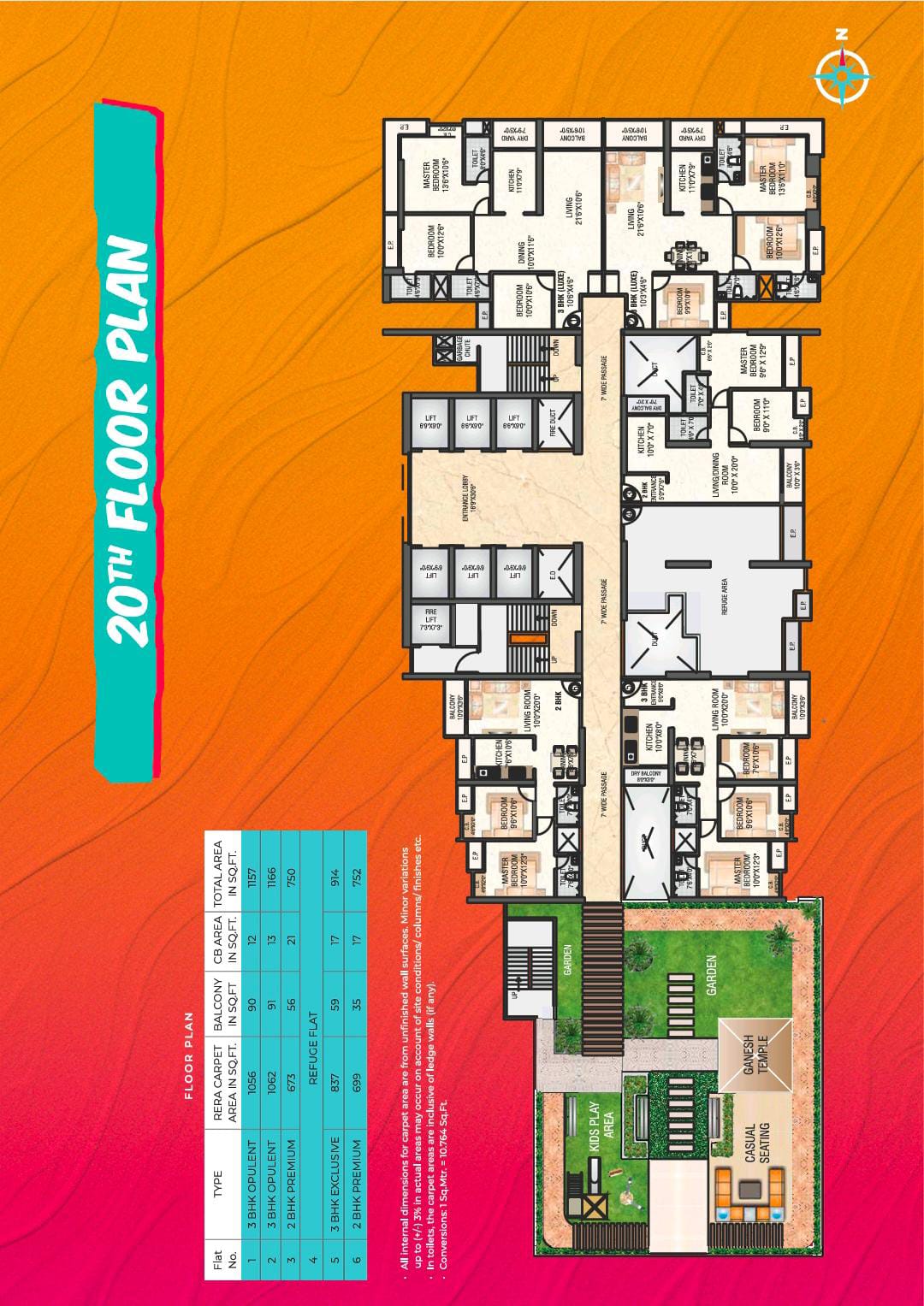 3 BHK + Pooja Room Apartment For Sale in Trimity Stellar