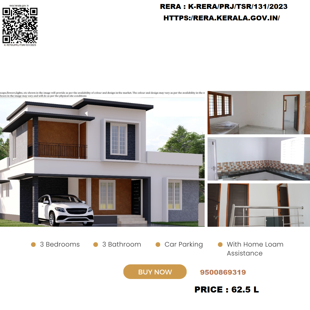 3 BHK Villa For Resale in Ayyanthole Thrissur  7781188