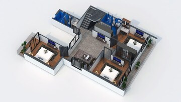 Floor Plan in 3 BHK Villa at Manglams Grand City, Ajmer Road – for Sale