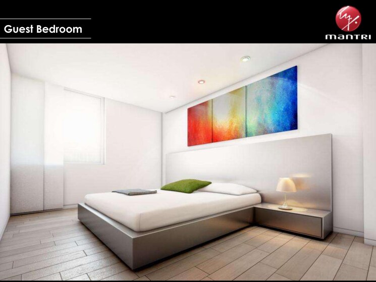Bedroom, mantri-lithos 2 Bedroom 1435 Sq.Ft. Apartment In Thanisandra Bangalore 7781853
