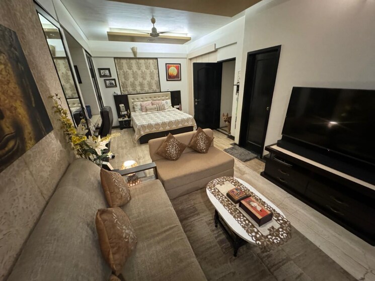 Living Room, bhumiraj-costarica 4 Bedroom 3000 Sq.Ft. Apartment In Palm Beach Navi Mumbai 7783042