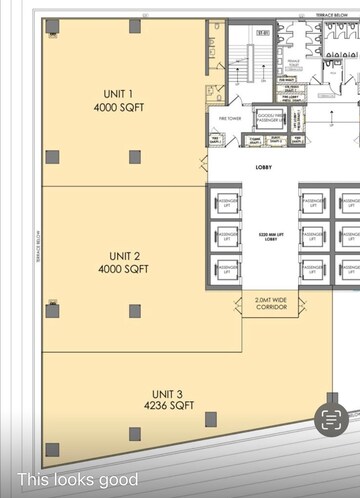 Floor Plan in  Office Space at Nanakramguda – for Rent
