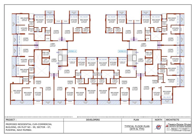 Floor Plan, bhaveshwar-one 1 Bedroom 665 Sq.Ft. Apartment In Dapoli Navi Mumbai 7784214