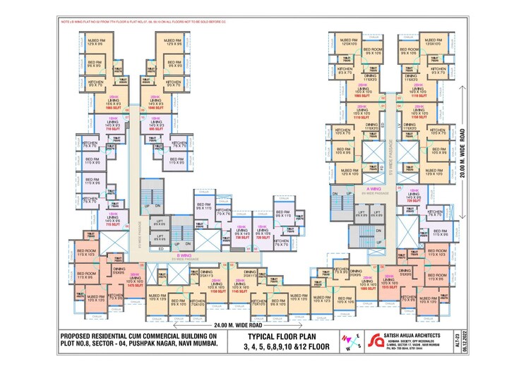 Floor Plan, delta-greens 2 Bedroom 1065 Sq.Ft. Apartment In Sector 4 Pushpak Nagar Navi Mumbai 7784638