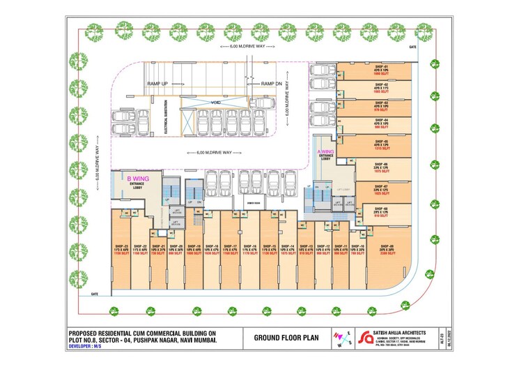 Floor Plan, delta-greens 3 Bedroom 1475 Sq.Ft. Apartment In Sector 4 Pushpak Nagar Navi Mumbai 7784758