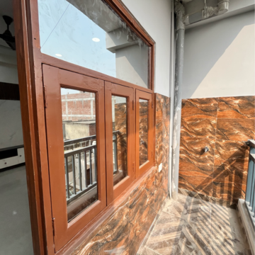 Balcony in 3 BHK Builder Floor at Adarsh Kunj Apartments, Sector 48 – for Sale