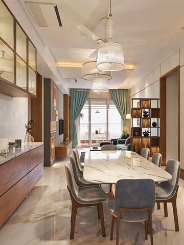 Living Room in 4 BHK Apartment at Hanspal – for Sale