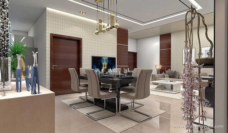 Living Room, hermitage-centralis 3 Bedroom 2025 Sq.Ft. Apartment In Vip Road Zirakpur 7786404