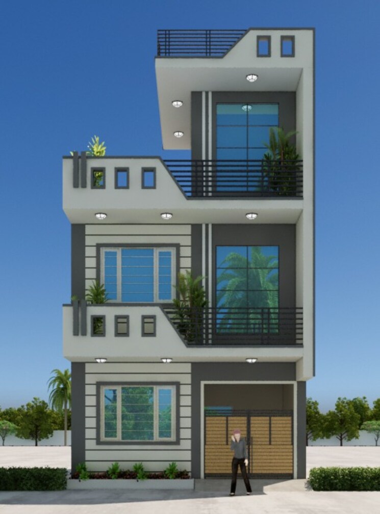 Exterior View, amrapali-leisure-valley 3 Bedroom 1825 Sq.Ft. Villa In Tech Zone 4 Greater Noida Greater Noida 7786435