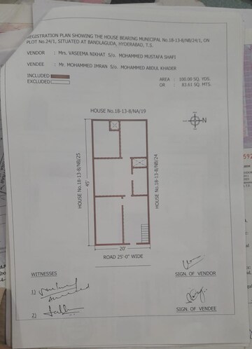 2 BHK Independent House – Map Location View at Bandlaguda Jagir - for Sale