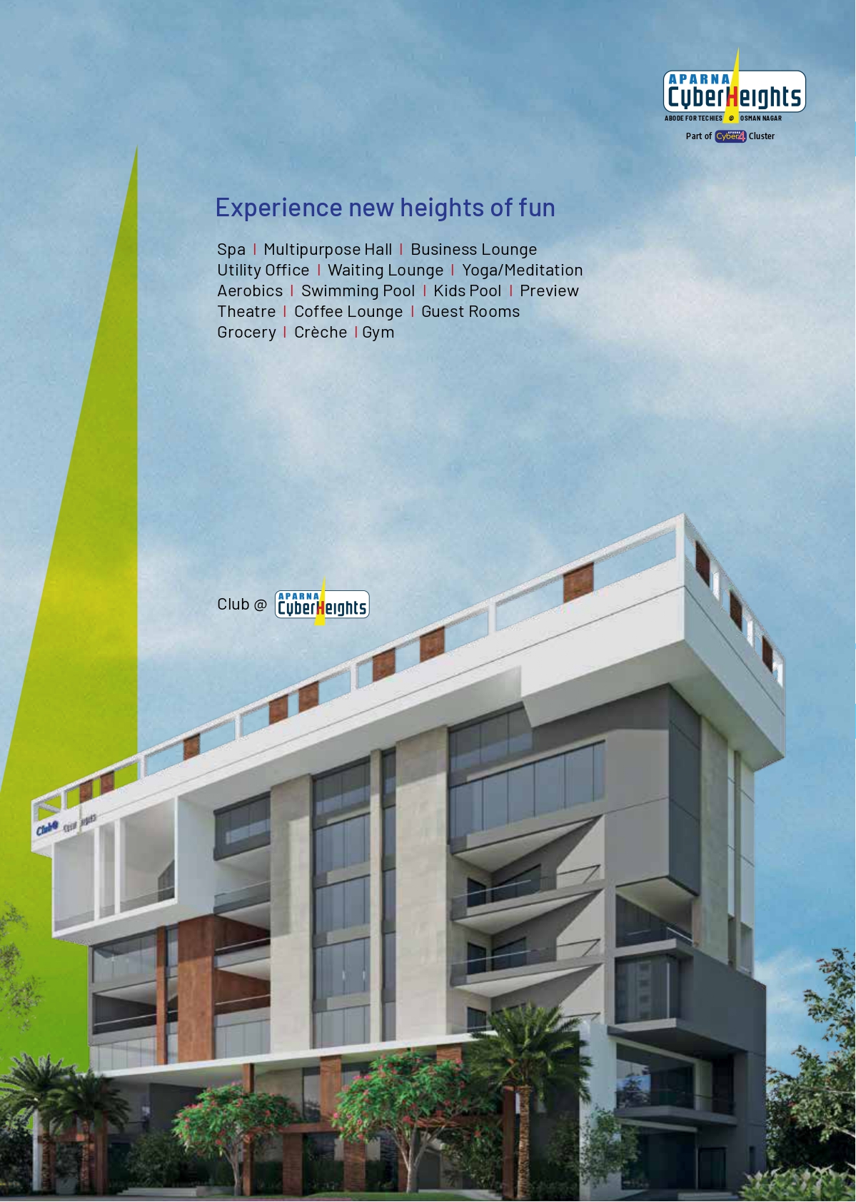 2 BHK 1345 Sq.Ft. Apartment in Aparna Cyber Heights