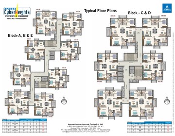 Master Plan in 2 BHK Apartment at Aparna Cyber Heights, Osman Nagar – for Sale